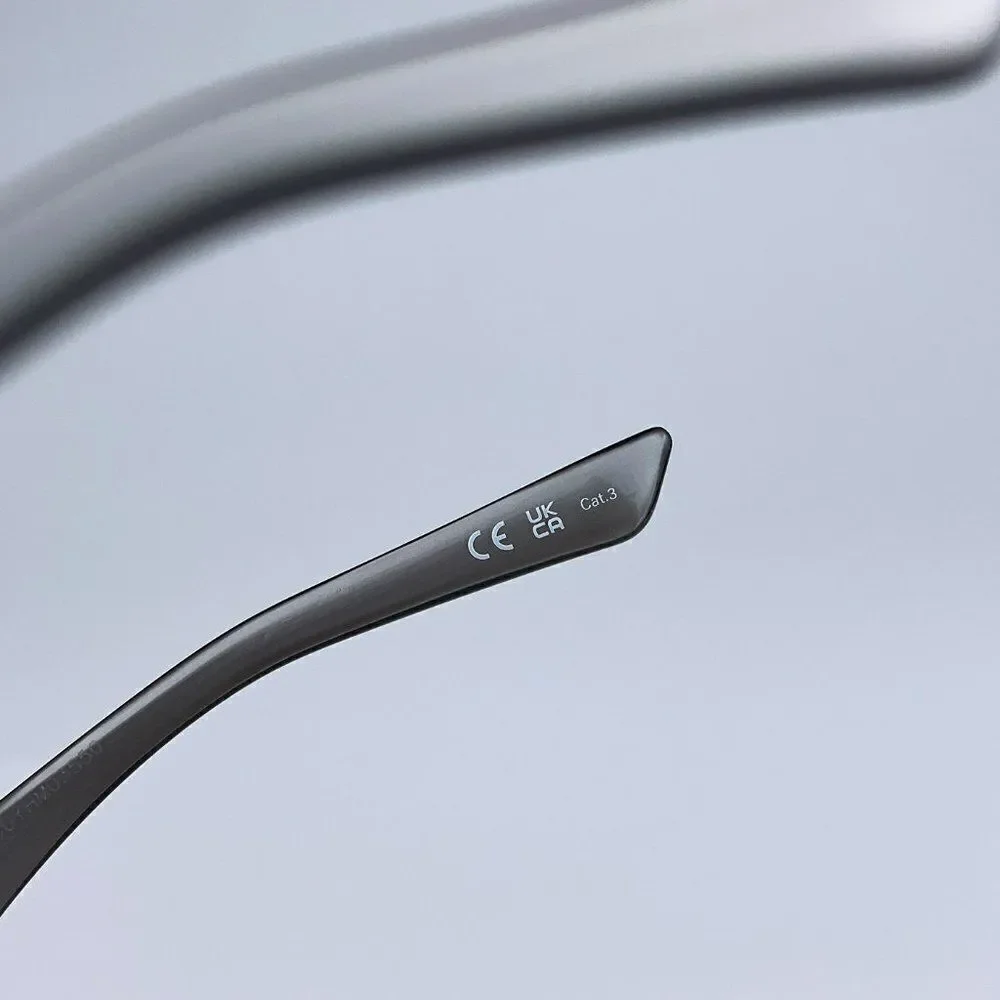 SALE! NEW Balenciaga BB0046S 006 Silver Gray Mirrored  Cat Eye Women Sunglasses